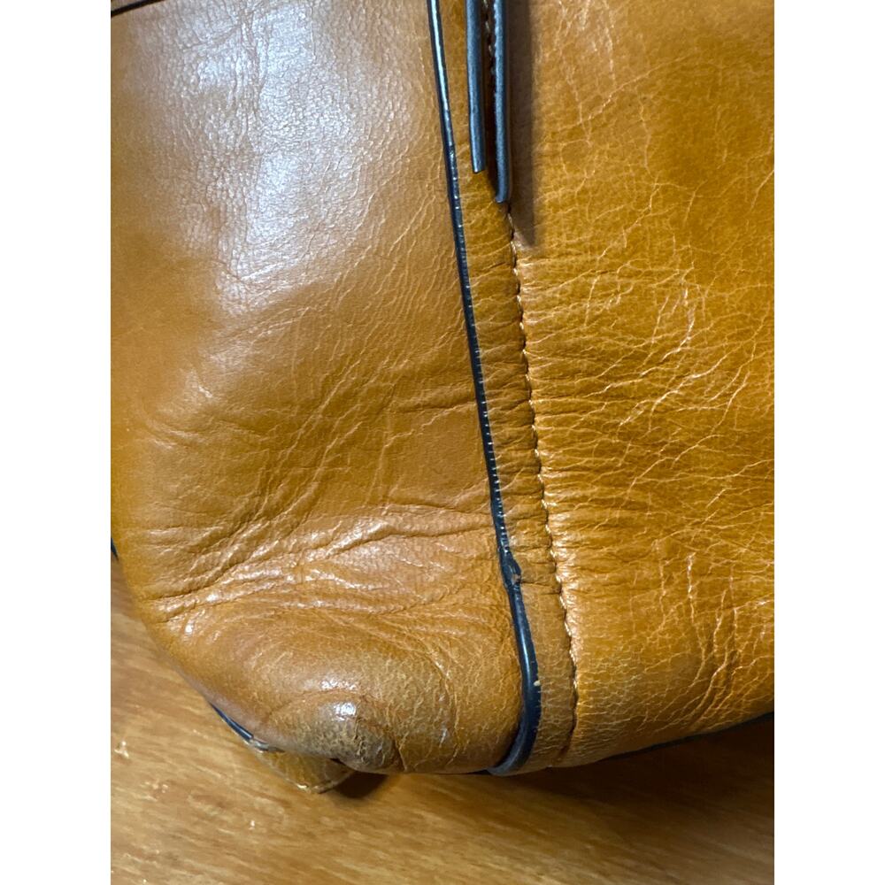 LODIS TAN NATURAL LEATHER Purse Catalina Backpack Medium Size Leather - Picture 5 of 10